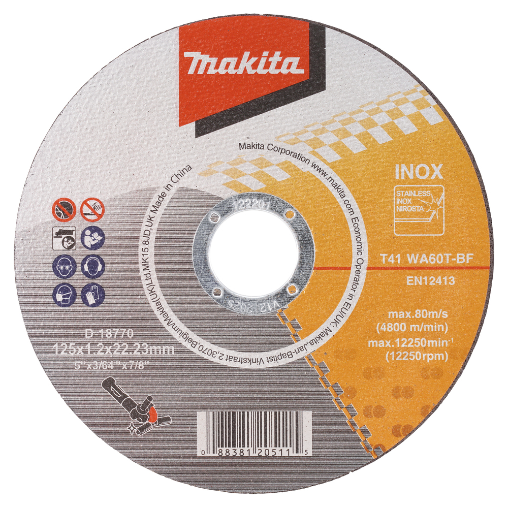 Makita D-18770 Cut Off Wheel 5 Makita D-18770 Cut Off Wheel 5